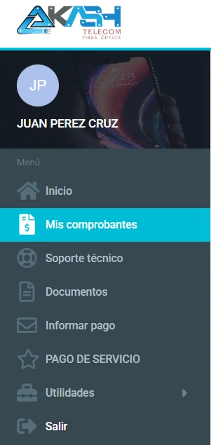Paso 2: Mis comprobantes de Fibra